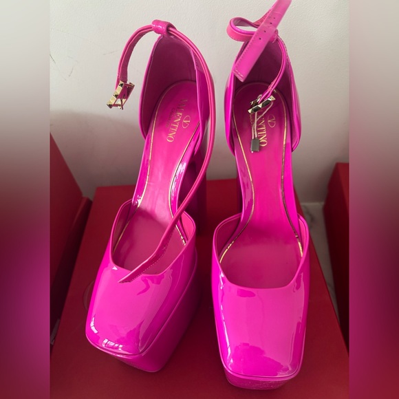Valentino Garavani Discobox 180 patent-leather platform pumps size 40.5 new box - Picture 14 of 16